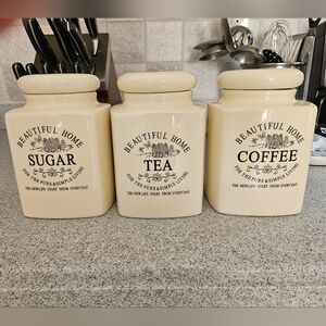 (3) KITCHEN CANISTERS